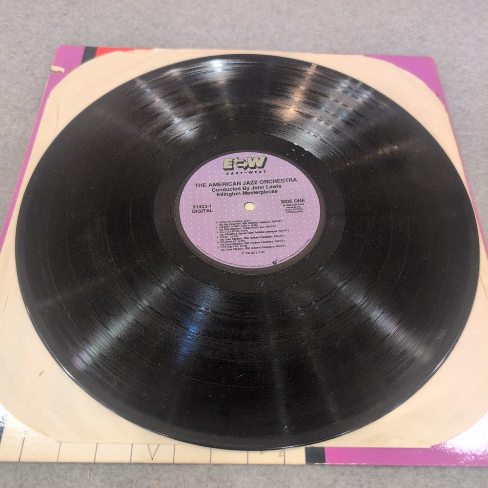 American Jazz Orchestra John Lewis Ellington Masterpieces Vinyl LP 1989 91423-1 - Picture 4 of 5